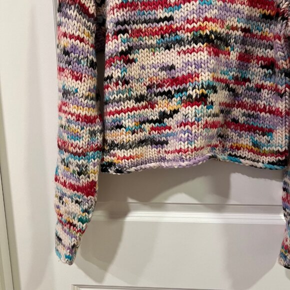 ZARA Contrasting Wool Sweater - Picture 3 of 8